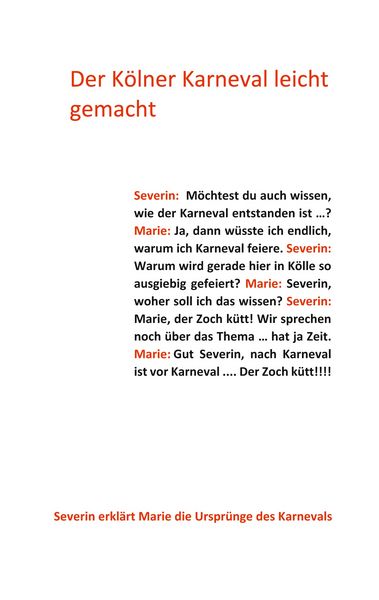 Produktbild: Der K&ouml;lner Karneval leicht gemacht