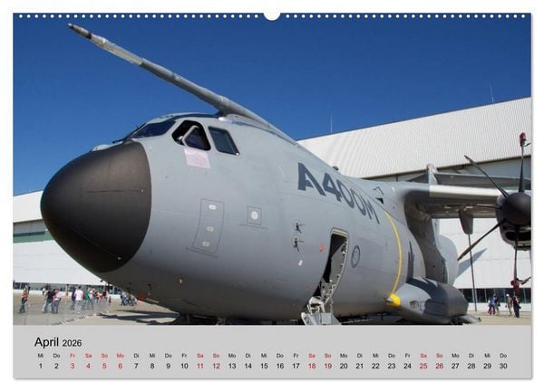 Produktbild: Transportflugzeug Airbus A400M Atlas (Wandkalender 2026 DIN A2 quer), CALVENDO Monatskalender