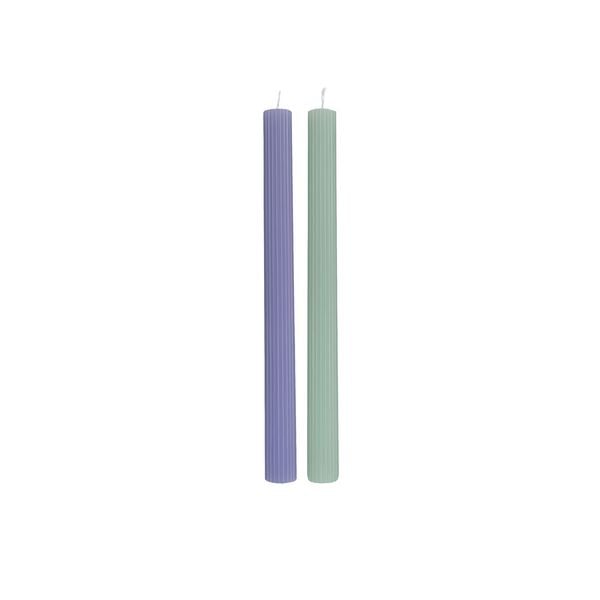 Produktbild: Villeroy & Boch Fleur Stabkerze bleu + vert,Set 2 St&uuml;ck