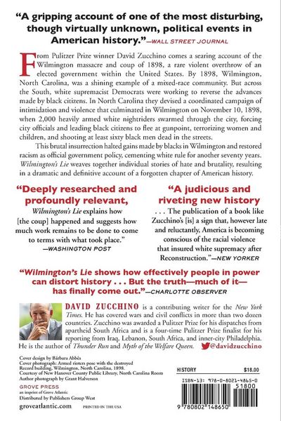 Produktbild: Wilmington's Lie (Winner of the 2021 Pulitzer Prize)