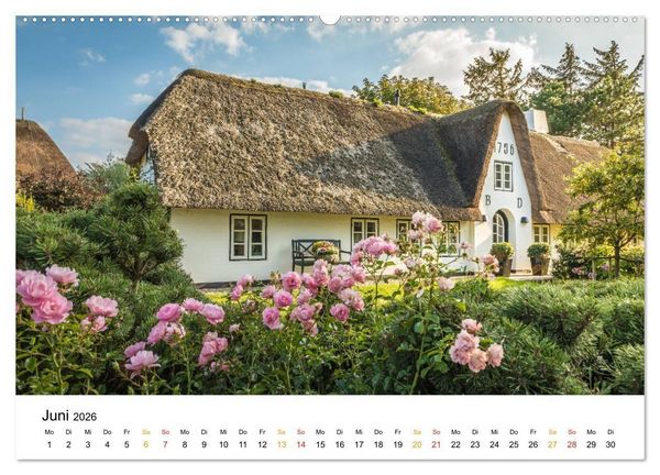 Produktbild: Sylter Friesenh&auml;user (Wandkalender 2026 DIN A2 quer), CALVENDO Monatskalender
