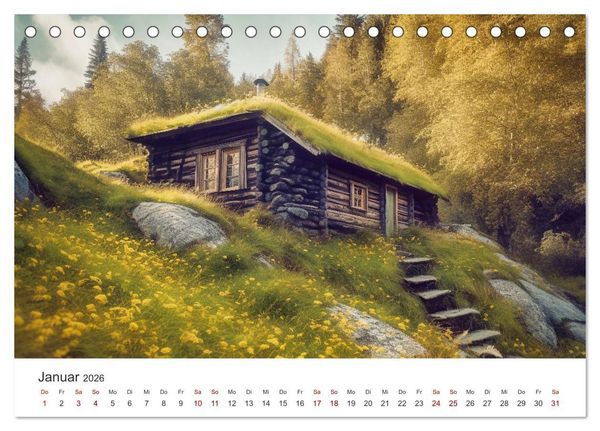 Produktbild: Zuhause in der Wildnis (Tischkalender 2026 DIN A5 quer), CALVENDO Monatskalender
