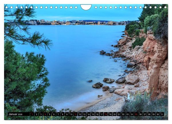 Produktbild: MALLORCA BEI NACHT (Wandkalender 2026 DIN A4 quer), CALVENDO Monatskalender