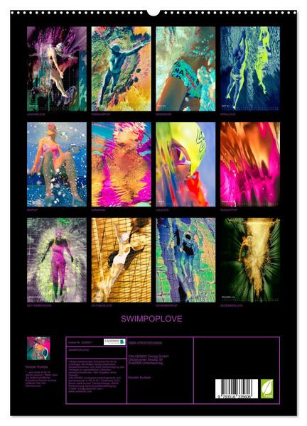 Produktbild: SWIMPOPLOVE (hochwertiger Premium Wandkalender 2026 DIN A2 hoch), Kunstdruck in Hochglanz