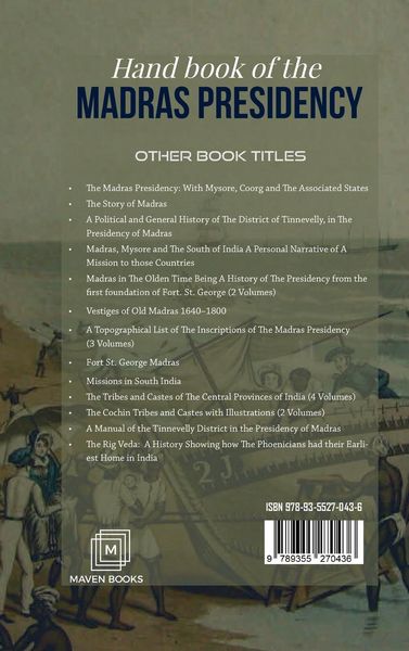 Produktbild: Hand book of the Madras Presidency