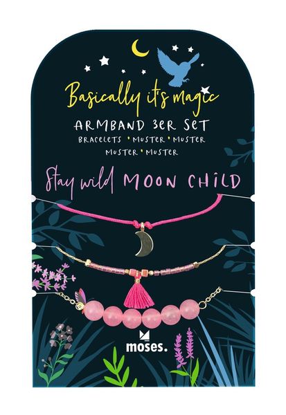 Produktbild: Basically it's magic Armbänder 3er Set Pink