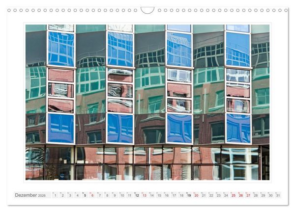 Produktbild: Spiegelnde Fassaden (Wandkalender 2026 DIN A3 quer), CALVENDO Monatskalender