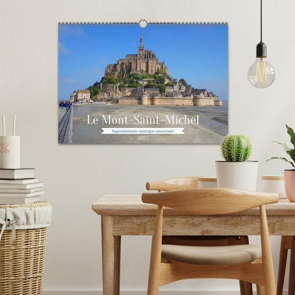 Produktbild: Le Mont-Saint-Michel - Impressionnante montagne monastique (Calendrier mural 2027 DIN A3 vertical), CALVENDO calendrier mensuel