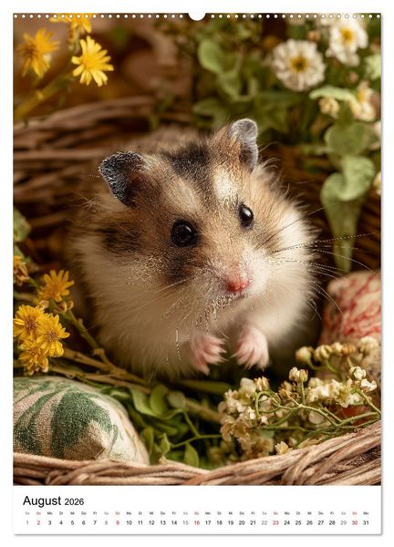 Produktbild: Hamster - s&uuml;&szlig;e Tiere zum Verlieben (Wandkalender 2026 DIN A2 hoch), CALVENDO Monatskalender