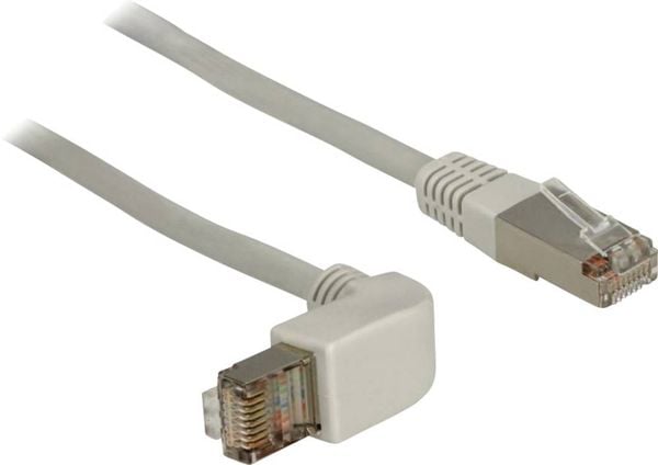 Delock 83515 RJ45 Netzwerkkabel, Patchkabel CAT 5e S/FTP 1.00m Grau 1St.