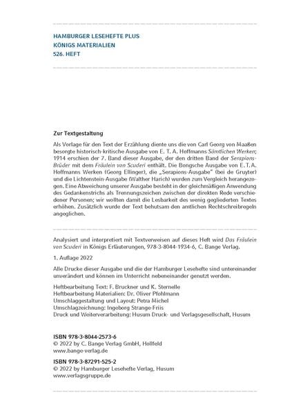 Produktbild: Das Fr&auml;ulein von Scuderi von E. T. A. Hoffmann (Textausgabe)