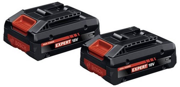 Produktbild: Bosch Professional 1600A03738 2x EXBA18V-40 Werkzeug-Akku 18V 4.0Ah