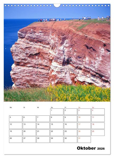 Produktbild: Helgoland, Perle der Nordsee (Wandkalender 2026 DIN A3 hoch), CALVENDO Monatskalender