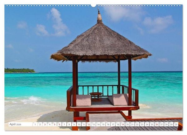 Produktbild: Malediven - Traumstr&auml;nde im Paradies (hochwertiger Premium Wandkalender 2026 DIN A2 quer), Kunstdruck in Hochglanz