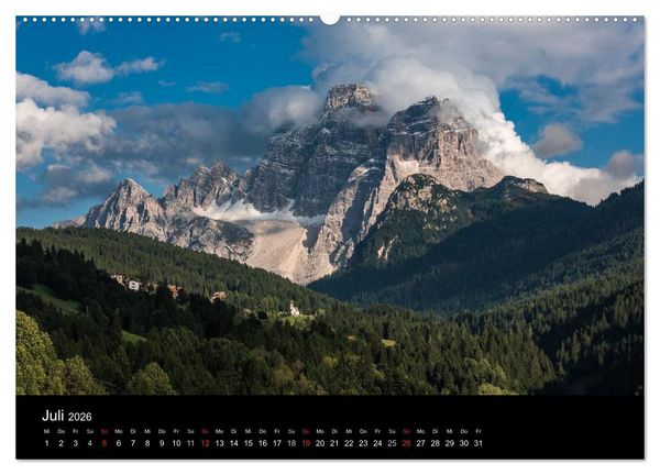 Produktbild: Von Venetien nach S&uuml;dtirol (Wandkalender 2026 DIN A2 quer), CALVENDO Monatskalender