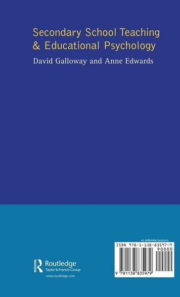 Produktbild: Secondary School Teaching and Educational Psychology