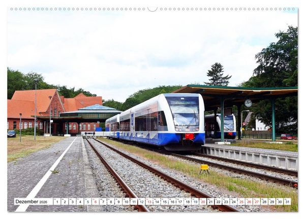 Produktbild: Die Karniner Bahn - Wiederaufbau vor dem Verkehrskollaps? (Wandkalender 2026 DIN A2 quer), CALVENDO Monatskalender