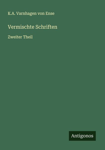 Produktbild: Vermischte Schriften