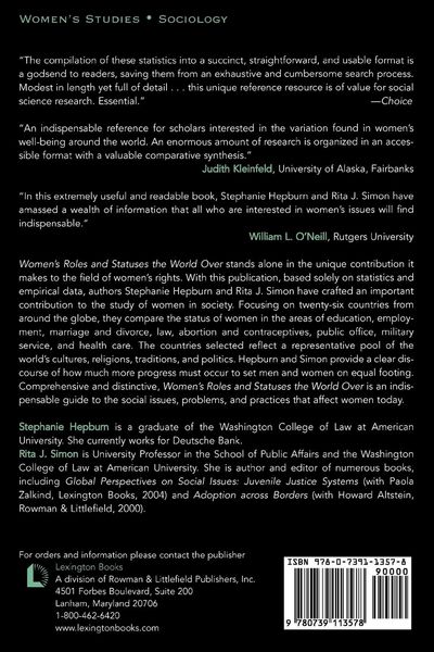 Produktbild: Women's Roles and Statuses the World Over