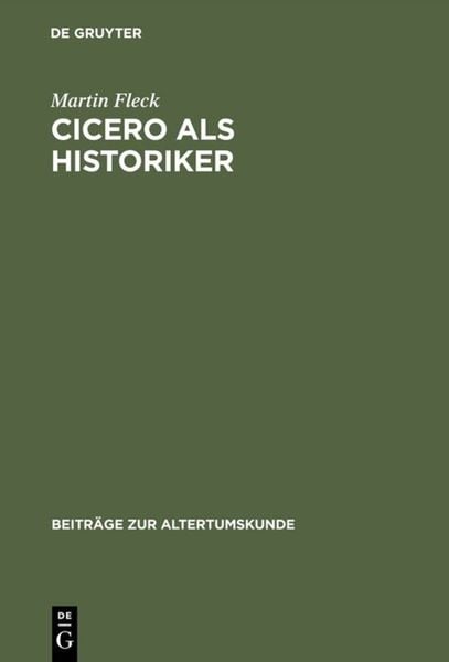 Produktbild: Cicero als Historiker