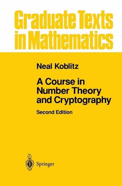 Produktbild: A Course in Number Theory and Cryptography
