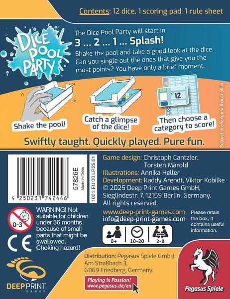 Produktbild: Dice Pool Party (Deep Print Games) (English Edtion)