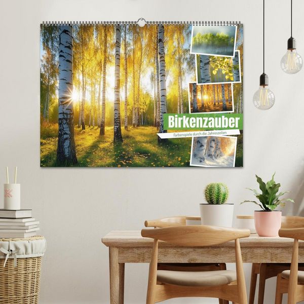 Produktbild: Birkenzauber (Wandkalender 2026 DIN A2 quer), CALVENDO Monatskalender