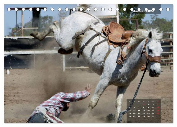 Produktbild: Faszination Rodeo (Tischkalender 2026 DIN A5 quer), CALVENDO Monatskalender