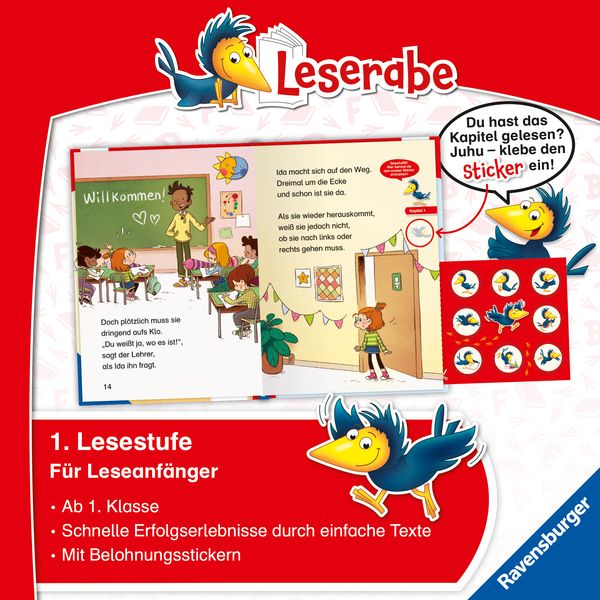Leserabe 1. Lesestufe - Idas zauberhafter erster Schultag