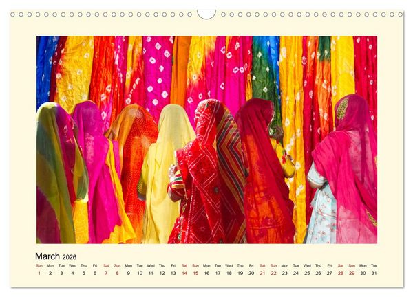 Produktbild: Great impressions of INDIA featuring awesome pictures (Wall Calendar 2026 DIN A3 landscape), CALVENDO 12 Month Wall Calendar