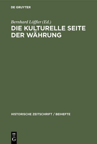 Produktbild: Die kulturelle Seite der W&auml;hrung