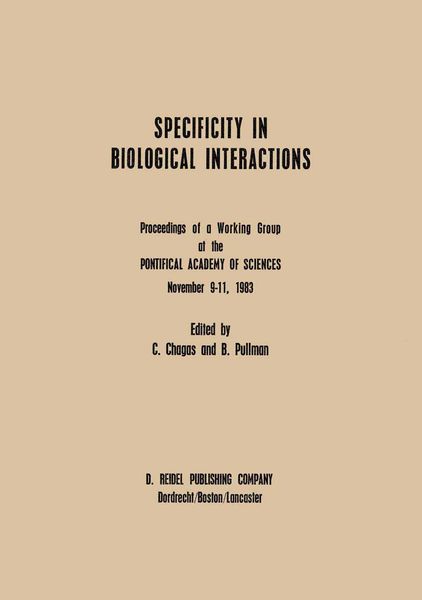Produktbild: Specificity in Biological Interactions