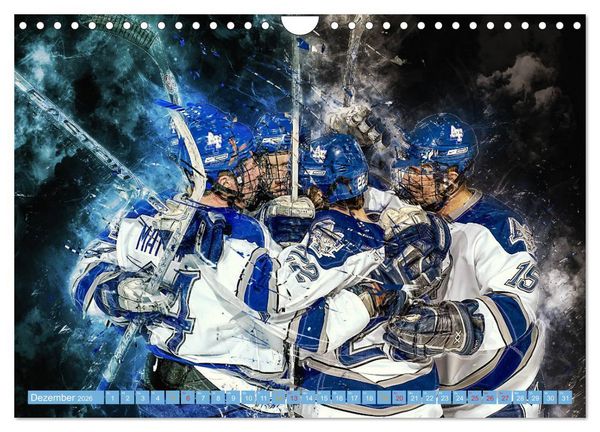 Produktbild: Eishockey - extrem cool (Wandkalender 2026 DIN A4 quer), CALVENDO Monatskalender