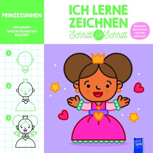 Produktbild: Ich lerne zeichnen - Schritt f&uuml;r Schritt: Prinzessinnen