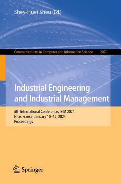Produktbild: Industrial Engineering and Industrial Management