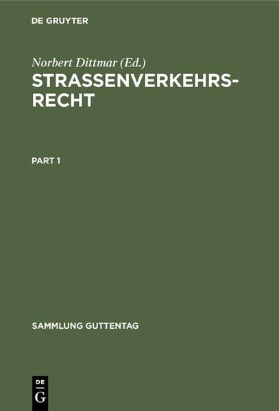 Produktbild: Stra&szlig;enverkehrsrecht