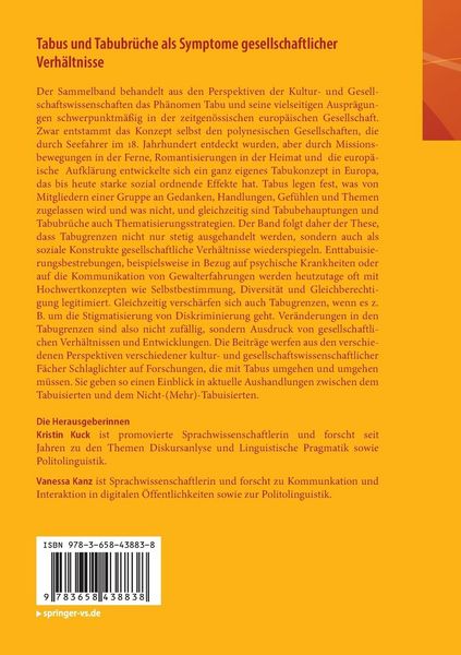 Produktbild: Tabus und Tabubr&uuml;che als Symptome gesellschaftlicher Verh&auml;ltnisse