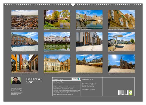 Produktbild: Ein Blick auf Goes (Wandkalender 2026 DIN A2 quer), CALVENDO Monatskalender