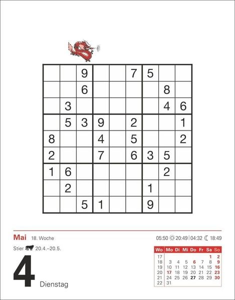 Produktbild: Sudoku Tagesabrei&szlig;kalender 2027 - Das Kult-R&auml;tsel aus Japan