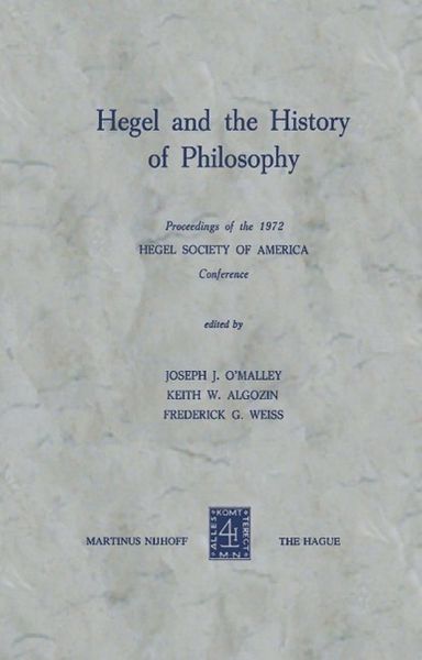 Produktbild: Hegel and the History of Philosophy