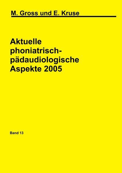 Produktbild: Aktuelle phoniatrisch-p&auml;daudiologische Aspekte 2005