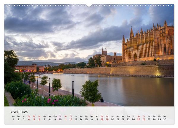 Produktbild: Majorque - Une &icirc;le &agrave; couper le souffle en M&eacute;diterran&eacute;e (Calendrier mural 2026 DIN A2 vertical) calendrier de bureau