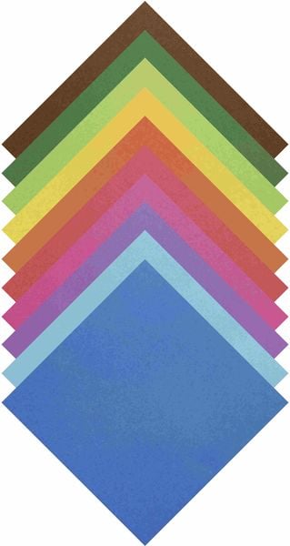 Produktbild: Folia Faltbl&auml;tter 70g/m&sup2; 10x10cm, 100 Blatt farbig