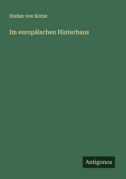Produktbild: Im europ&auml;ischen Hinterhaus