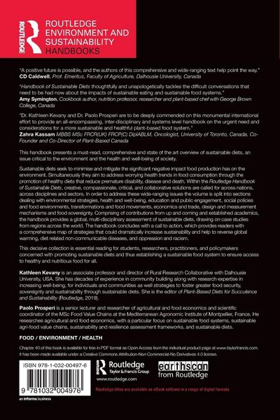 Produktbild: Routledge Handbook of Sustainable Diets