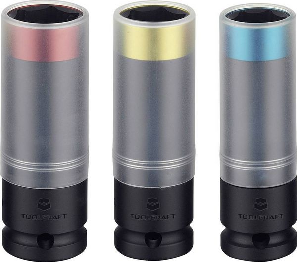 Produktbild: TOOLCRAFT Kraft-Steckschl&uuml;sseleinsatz-Set 1/2\" (12.5 mm) 3teilig TO-5041014