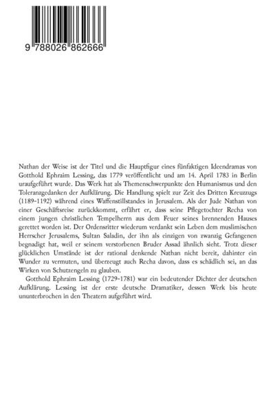 Produktbild: Nathan Der Weise: Historiendrama Aus Der Zeit Des Dritten Kreuzzugs