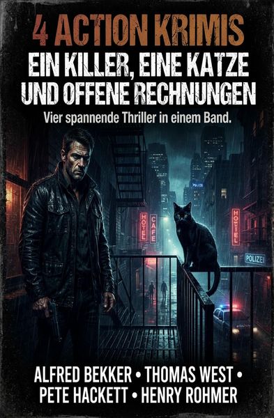 Produktbild: 4 Action Krimis: Ein Killer, eine Katze und offene Rechnungen