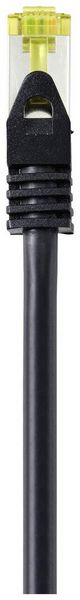 Produktbild: Renkforce RF-4995164 RJ45 Patchkabel CAT 6a (Rohkabel CAT 7) S/FTP 5.00 m Schwarz TPE-Mantel, Flexibel, Flammwidrig 1 St.