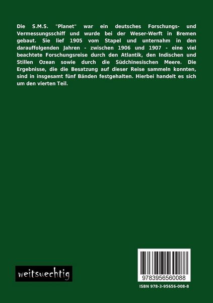 Produktbild: Forschungsreise S.M.S. "Planet" 1906-1907